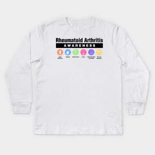 Rheumatoid Arthritis - Disability Awareness Symptoms Kids Long Sleeve T-Shirt